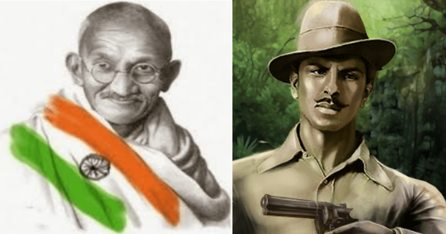 gandhi bhagat singh India independence